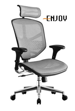 enjoy-人體工學椅-電腦㯝-辦公椅-灰色斜面照片