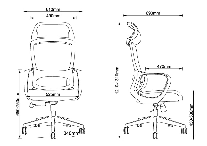 KS-47A_電腦椅_尺寸圖示