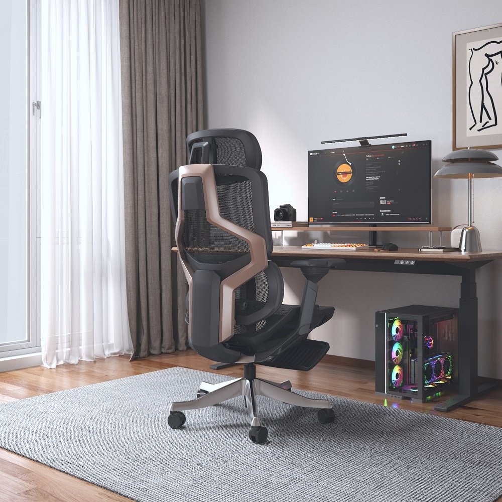 Donna_人體工學椅_黑色陳列展示