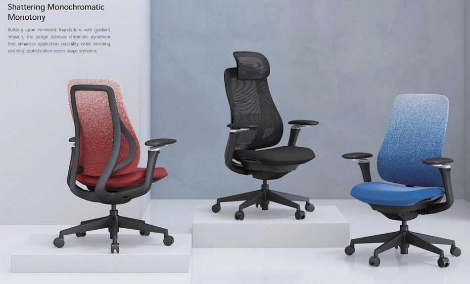 ESEE_人體工學椅_電腦椅_多種布藝產品陳列