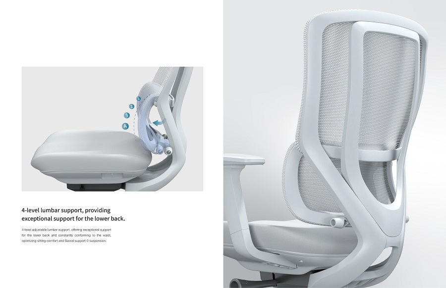 ESS_ESSB_人體工學椅_電腦椅_腰墊可調節4個不同角度