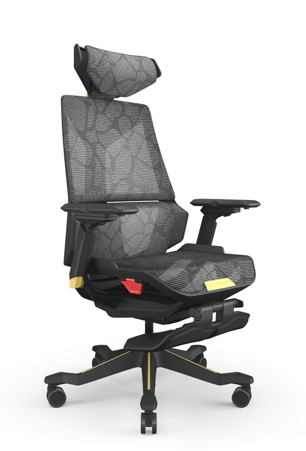 Zero_人體工學椅連腳踏_電競椅_正斜面照片